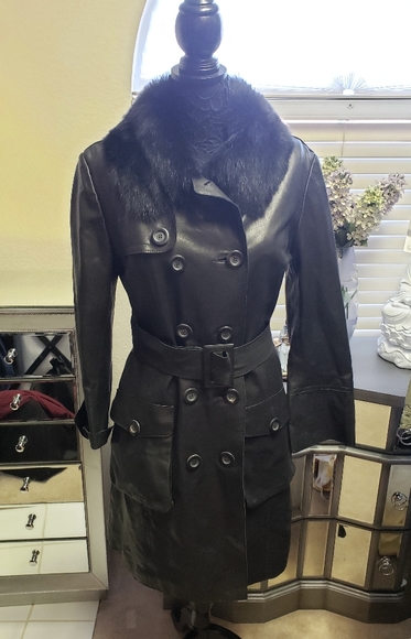 Karl donahue Jackets & Blazers - Karl Donohue Lambskin Leather Trenchcoat